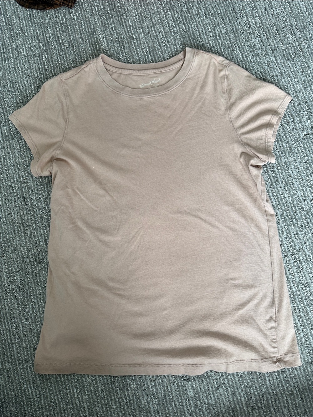 Universal Thread Short Sleeve Crew Tee in Light Nude